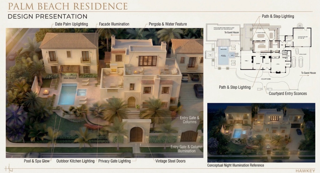 Palm Beach Residence - Design Presentation with architectural model
