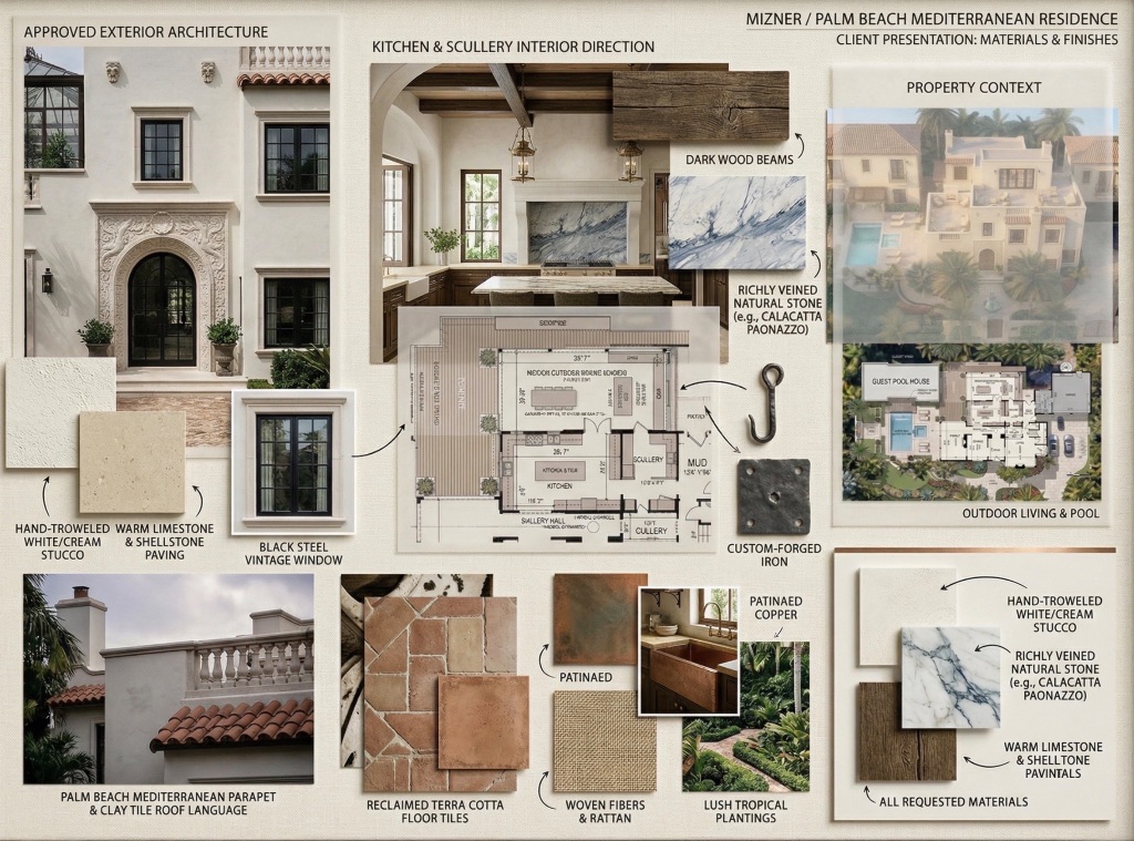 Palm Beach Residence - Materials & Finishes Presentation